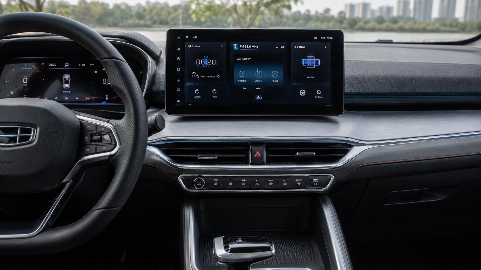 Цифровая панель Geely Coolray
