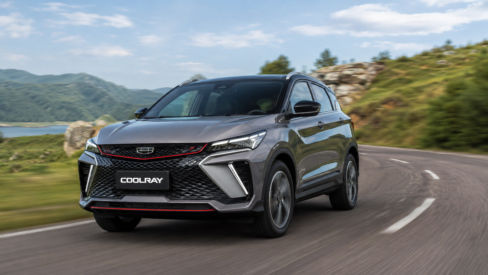 Geely Coolray в городском движении